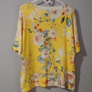 NEW Floral Yellow Women's Top NEW